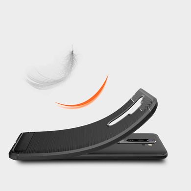 Чехол Carbon для Xiaomi Redmi Note 8 Pro бампер противоударный Black
