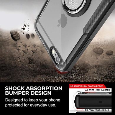 Чехол Crystal для Iphone 6 / Iphone 6S бампер противоударный Transparent Black