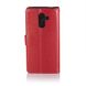 Чехол Idewei для Samsung Galaxy J8 2018 / J810F / J800 книжка кожа PU красный