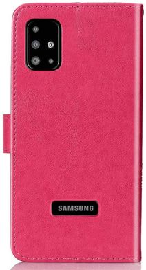 Чехол Clover для Samsung Galaxy A51 2020 / A515 книжка кожа PU малиновый