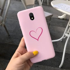 Чехол Style для Xiaomi Redmi 8A Бампер силиконовый Розовый Heart