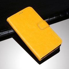 Чехол Idewei для Samsung J1 2016 / J120 книжка кожа PU желтый