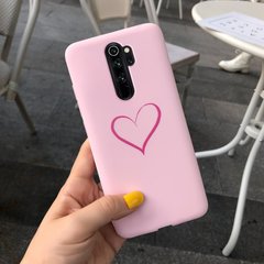 Чохол Style для Xiaomi Redmi Note 8 Pro силіконовий бампер Рожевий Heart