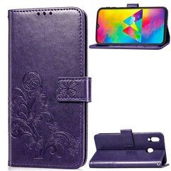 Чохол Clover для Samsung Galaxy M20 книжка жіночий фіолетовий