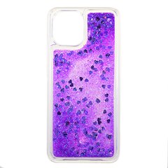 Чехол Glitter для Xiaomi Redmi A2 бампер жидкий блеск аквариум фиолетовый