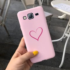 Чехол Style для Samsung J3 2016 / J320 Бампер силиконовый Розовый Heart
