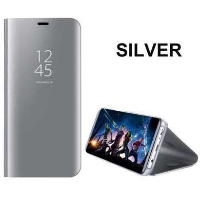 Чохол Mirror для Samsung J4 Plus 2018 / J415 книжка дзеркальний Clear View Silver