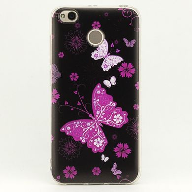 Чехол Print для Xiaomi Redmi 4X силиконовый бампер Butterfly Pink