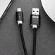 Кабель Lapu micro USB Андроїд Шнур для Зарядки 1,5 метра нейлон Black