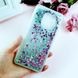 Чехол Glitter для Samsung A8 2018 / A530 бампер Жидкий блеск Бирюзовый
