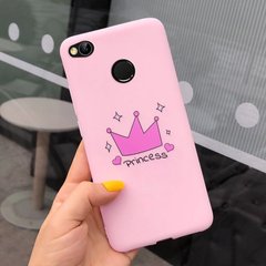 Чохол Style для Xiaomi Redmi 4X / 4X Pro Бампер силіконовий рожевий Princess