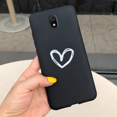 Чехол Style для Xiaomi Redmi 8A Бампер силиконовый Черный Heart