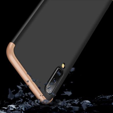 Чохол GKK 360 для Samsung Galaxy A50 2019 / A505 Бампер оригінальний Black-Gold