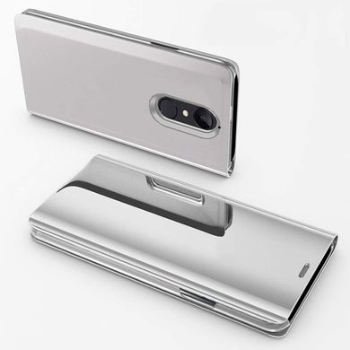 Чехол Mirror для Xiaomi Redmi 5 Plus книжка зеркальный Clear View Silver
