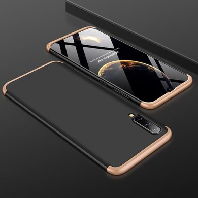 Чехол GKK 360 для Samsung Galaxy A50 2019 / A505 Бампер оригинальный Black-Gold