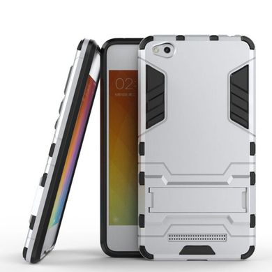 Чохол Iron для Xiaomi Redmi 4a броньований бампер Броня Silver