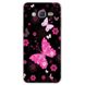 Чохол Print для Samsung Galaxy J7 Neo / J701 силіконовий бампер з малюнком Butterflies Pink