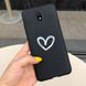 Чехол Style для Xiaomi Redmi 8A Бампер силиконовый Черный Heart
