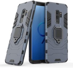 Чохол Iron Ring для Samsung Galaxy S9 Plus / G965 броньований бампер Броня Dark-Blue