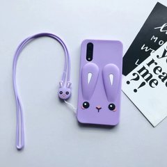 Чехол Funny-Bunny для Xiaomi Mi 9 SE бампер резиновый заяц Сиреневый