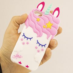 Чехол 3D Toy для Iphone 6 / 6s Бампер резиновый Единорог White