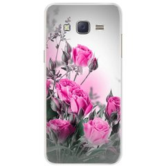 Чехол Print для Samsung J3 2016 / J320 / J300 силиконовый бампер Pink Roses