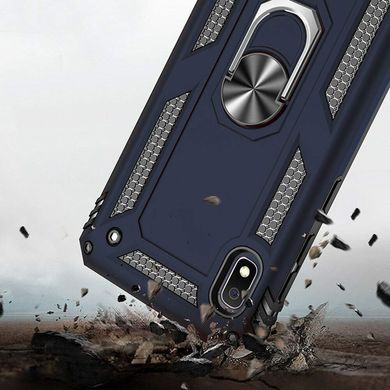 Чехол Shield для Samsung Galaxy A10 2019 / A105 бампер противоударный с подставкой Dark-Blue