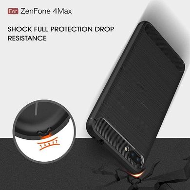 Чехол Carbon для Asus Zenfone 4 Max / ZC520KL / x00hd черный