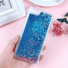 Чехол Glitter для Iphone 7 / 8 Бампер Жидкий блеск Blue