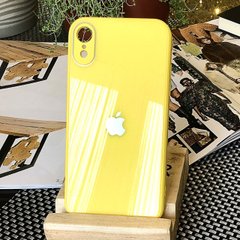 Чохол Color-Glass для Iphone XR бампер із захистом камер Yellow