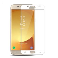 Защитное стекло AVG для Samsung J3 2016 J320 J300 полноэкранное белое
