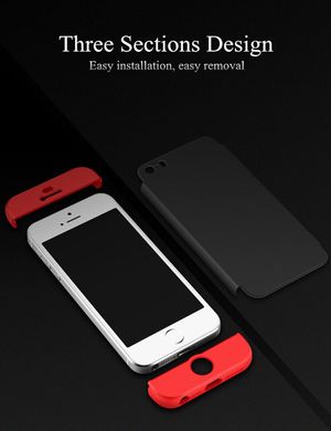 Чехол GKK 360 для Meizu M6 Note бампер оригинальный Black-Red