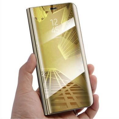 Чехол Mirror для Huawei Y5 2018 / Y5 Prime 2018 книжка зеркальный Clear View Gold