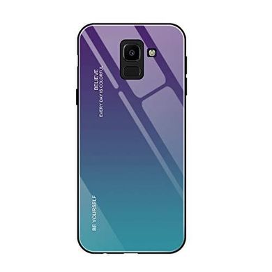 Чохол Gradient для Samsung J6 2018 / J600 бампер накладка Purple-Blue