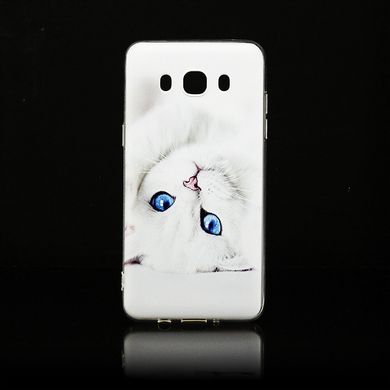 Чехол Print для Samsung J5 2016 J510 J510H силиконовый бампер white Cat