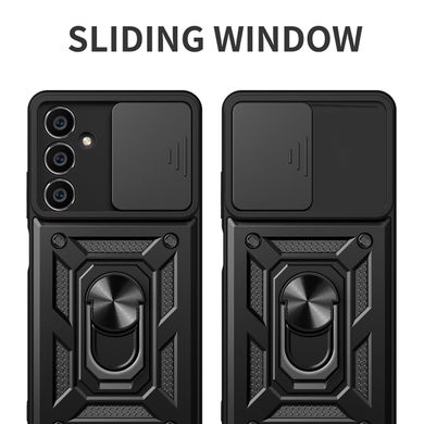 Чехол Hide Shield для Samsung Galaxy A05s / A057 бампер противоударный с подставкой Black