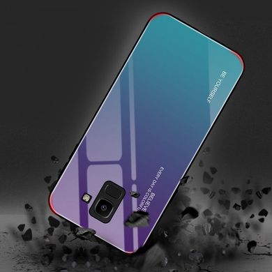 Чохол Gradient для Samsung J6 2018 / J600 бампер накладка Purple-Blue