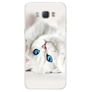 Чехол Print для Samsung J5 2016 J510 J510H силиконовый бампер white Cat