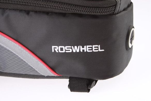 Велосипедна сумка Roswheel 6.5" Велосумка для смартфона на раму 12496 L Black-Red