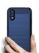 Чехол Carbon для Samsung Galaxy A01 2020 / A015F бампер оригинальный Blue