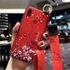 Чехол Lanyard для Samsung Galaxy A10s / A107F бампер с ремешком Red
