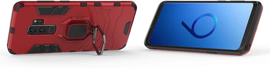 Чохол Iron Ring для Samsung Galaxy S9 Plus / G965 броньований бампер Броня Red