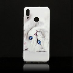 Чехол Print для Honor 10 Lite / HRY-LX1 силиконовый бампер Cat white