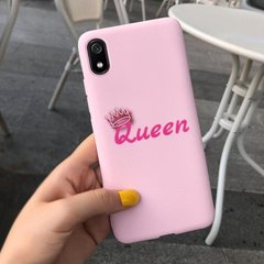 Чохол Style для Xiaomi Redmi 7A бампер силіконовий рожевий Queen