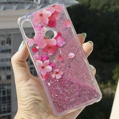 Чохол Glitter для Xiaomi Redmi Note 5 / Note 5 Pro Бампер Рідкий блиск Sakura