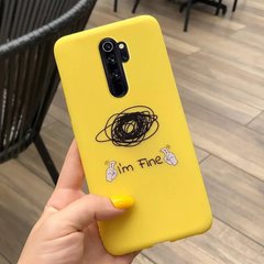 Чехол Style для Xiaomi Redmi Note 8 Pro силиконовый бампер Желтый I'm Fine