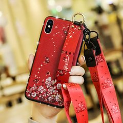 Чехол Lanyard для Iphone X бампер с ремешком Red