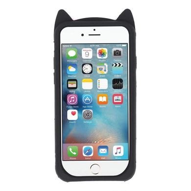Чохол 3D Toy для Iphone SE 2020 Бампер гумовий Cat Black