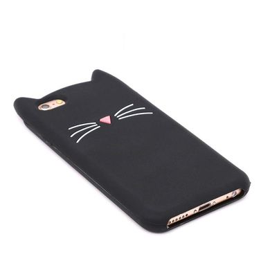 Чехол 3D Toy для Iphone SE 2020 Бампер резиновый Cat Black