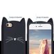 Чехол 3D Toy для Iphone SE 2020 Бампер резиновый Cat Black